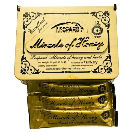 Leopard Miracle Royal Honey For Men (15g x 12 Sachets)
